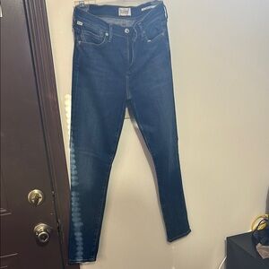 Citizens Of Humanity Blue Skinny Jeans High-Rise Stretch